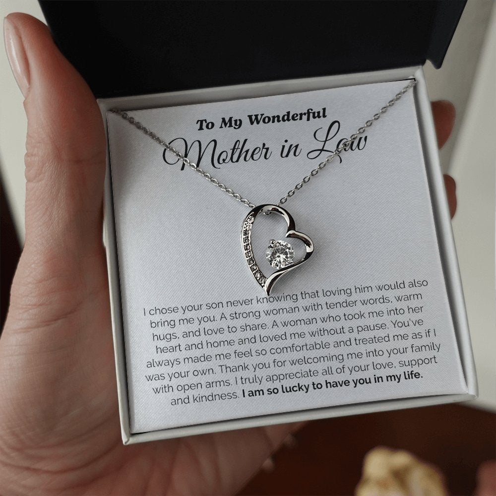 To My Wonderful Mother In Law | I Am So Lucky To Have You In My Life | Jewelry | C30025TG, C30025TR, lx-C30025, PB23-WOOD, PROD-2074744, PT-781, TNM-1, USER-43062 | TageUnlimited