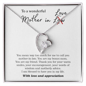 To My Wonderful Mother In Love | Jewelry | C30025TG, C30025TR, lx-C30025, PB23-WOOD, PROD-2074562, PT-781, TNM-1, USER-43062 | TageUnlimited