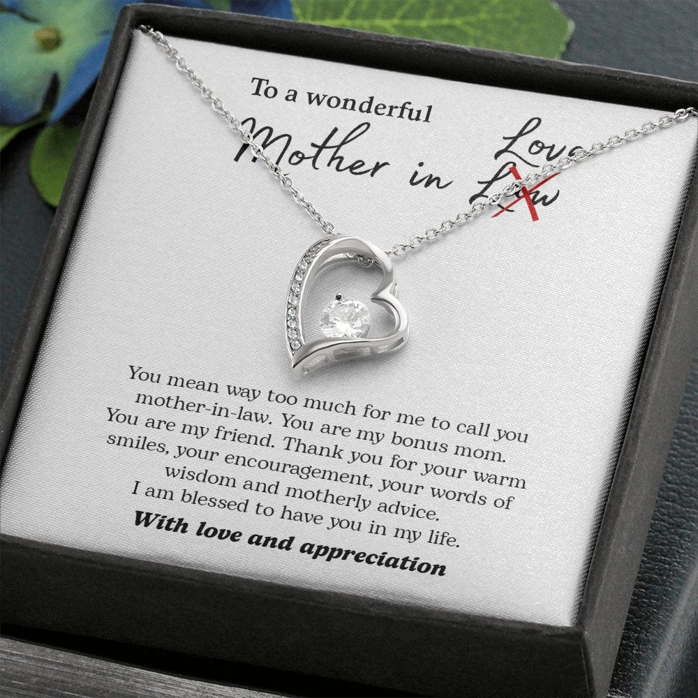 To My Wonderful Mother In Love | Jewelry | C30025TG, C30025TR, lx-C30025, PB23-WOOD, PROD-2074562, PT-781, TNM-1, USER-43062 | TageUnlimited