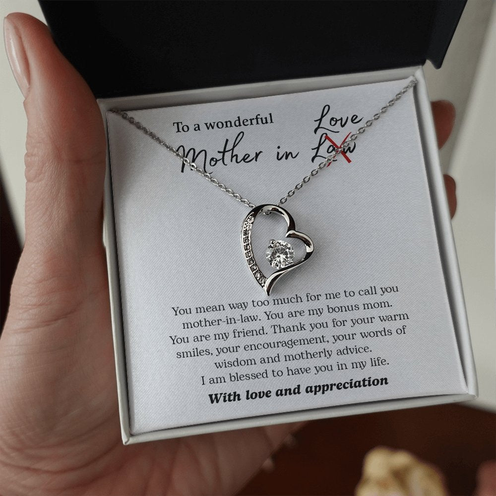 To My Wonderful Mother In Love | Jewelry | C30025TG, C30025TR, lx-C30025, PB23-WOOD, PROD-2074562, PT-781, TNM-1, USER-43062 | TageUnlimited