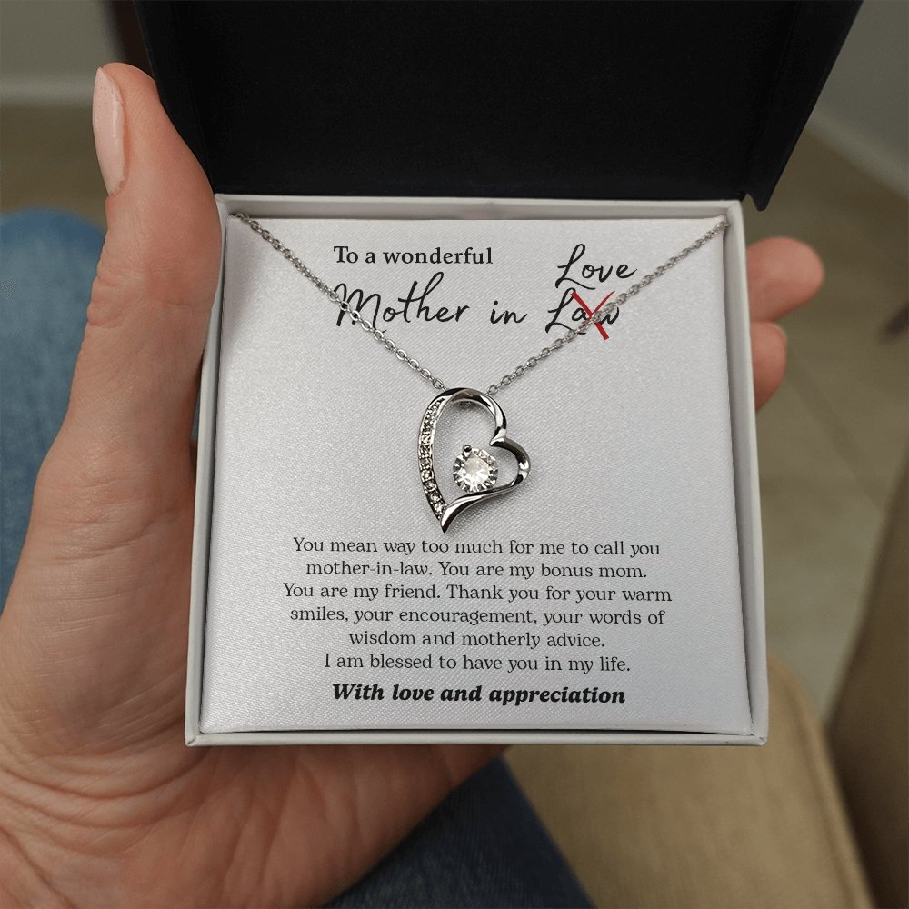 To My Wonderful Mother In Love | Jewelry | C30025TG, C30025TR, lx-C30025, PB23-WOOD, PROD-2074562, PT-781, TNM-1, USER-43062 | TageUnlimited