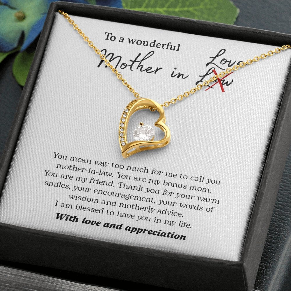 To My Wonderful Mother In Love | Jewelry | C30025TG, C30025TR, lx-C30025, PB23-WOOD, PROD-2074562, PT-781, TNM-1, USER-43062 | TageUnlimited