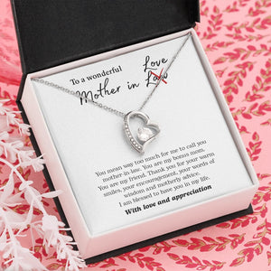 To My Wonderful Mother In Love | Jewelry | C30025TG, C30025TR, lx-C30025, PB23-WOOD, PROD-2074562, PT-781, TNM-1, USER-43062 | TageUnlimited