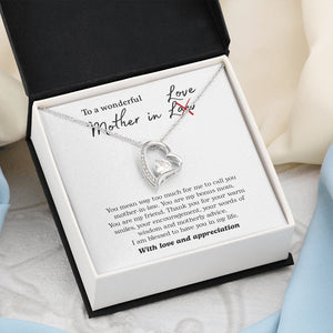 To My Wonderful Mother In Love | Jewelry | C30025TG, C30025TR, lx-C30025, PB23-WOOD, PROD-2074562, PT-781, TNM-1, USER-43062 | TageUnlimited