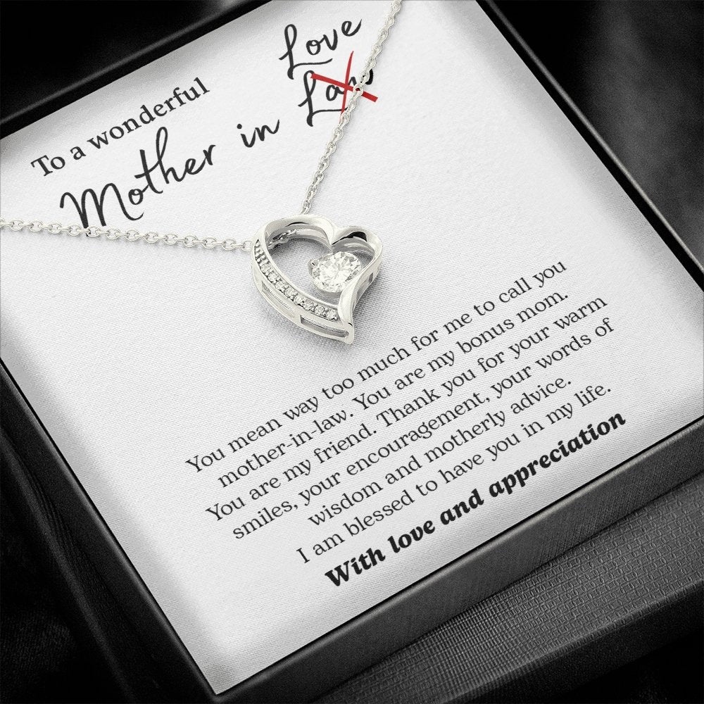 To My Wonderful Mother In Love | Jewelry | C30025TG, C30025TR, lx-C30025, PB23-WOOD, PROD-2074562, PT-781, TNM-1, USER-43062 | TageUnlimited