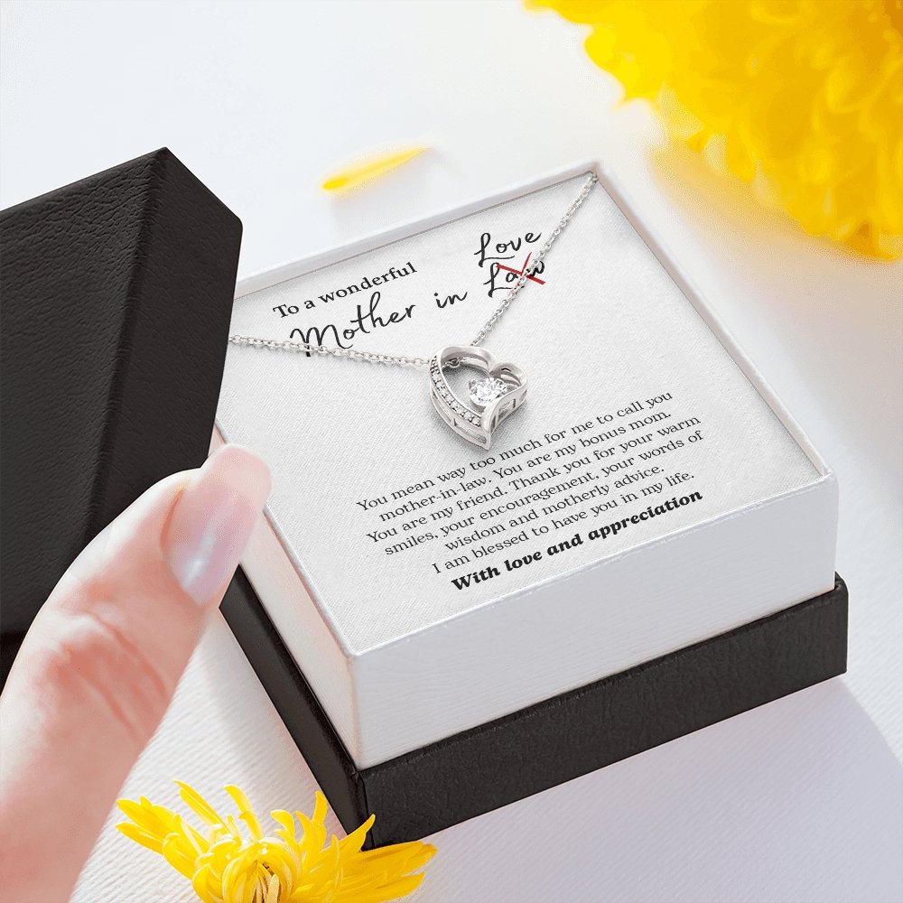 To My Wonderful Mother In Love | Jewelry | C30025TG, C30025TR, lx-C30025, PB23-WOOD, PROD-2074562, PT-781, TNM-1, USER-43062 | TageUnlimited