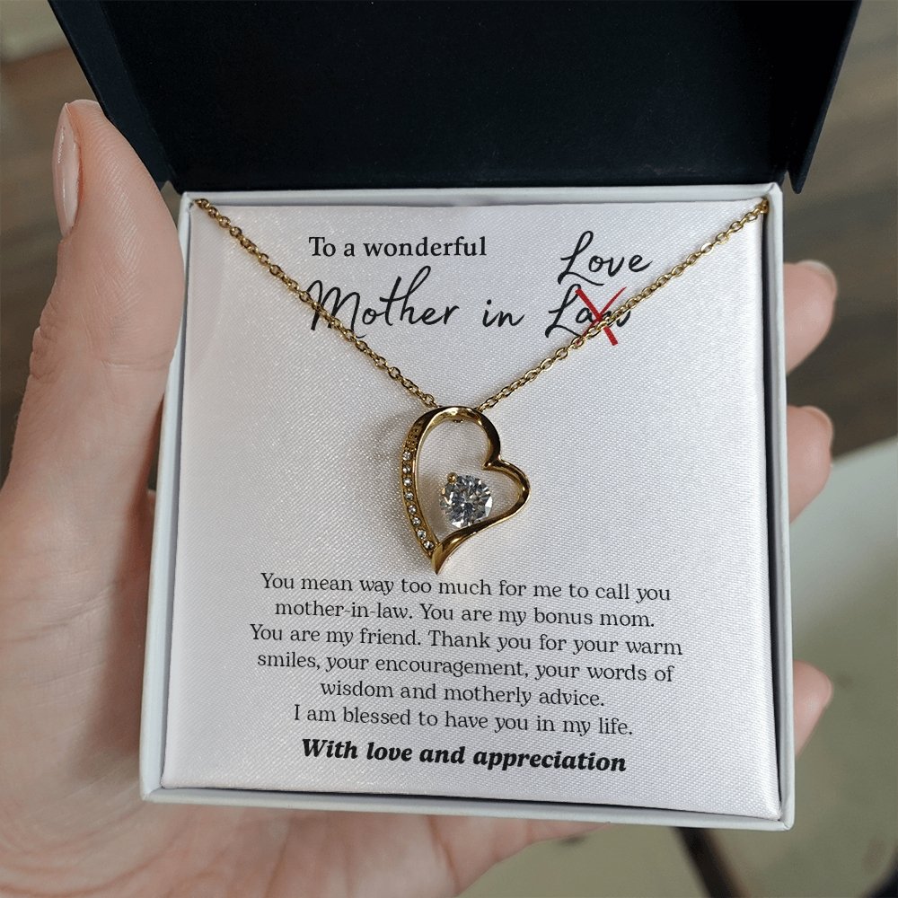 To My Wonderful Mother In Love | Jewelry | C30025TG, C30025TR, lx-C30025, PB23-WOOD, PROD-2074562, PT-781, TNM-1, USER-43062 | TageUnlimited