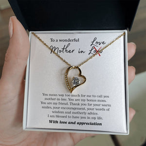 To My Wonderful Mother In Love | Jewelry | C30025TG, C30025TR, lx-C30025, PB23-WOOD, PROD-2074562, PT-781, TNM-1, USER-43062 | TageUnlimited