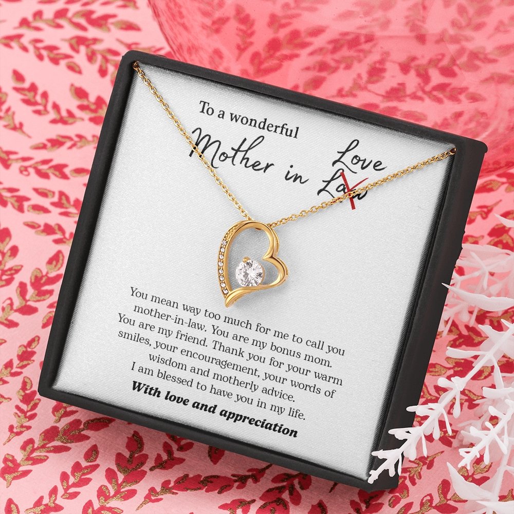 To My Wonderful Mother In Love | Jewelry | C30025TG, C30025TR, lx-C30025, PB23-WOOD, PROD-2074562, PT-781, TNM-1, USER-43062 | TageUnlimited