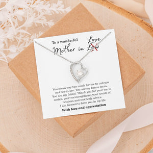 To My Wonderful Mother In Love | Jewelry | C30025TG, C30025TR, lx-C30025, PB23-WOOD, PROD-2074562, PT-781, TNM-1, USER-43062 | TageUnlimited