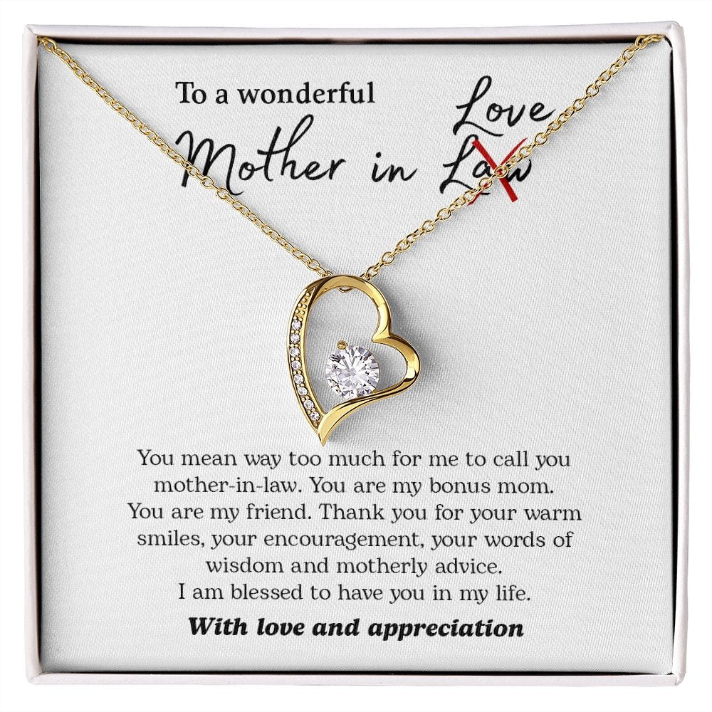 To My Wonderful Mother In Love | Jewelry | C30025TG, C30025TR, lx-C30025, PB23-WOOD, PROD-2074562, PT-781, TNM-1, USER-43062 | TageUnlimited
