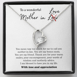 To My Wonderful Mother In Love | Jewelry | C30025TG, C30025TR, lx-C30025, PB23-WOOD, PROD-2074562, PT-781, TNM-1, USER-43062 | TageUnlimited