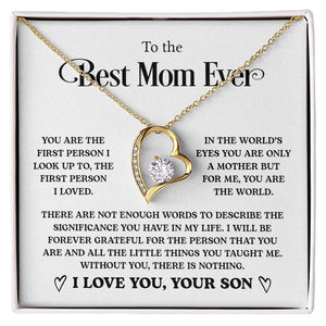 To The Best Mom Ever | You Are The first Person | Jewelry | C30025TG, C30025TR, lx-C30025, PB23-WOOD, PROD-2058869, PT-781, TNM-1, USER-43062 | TageUnlimited