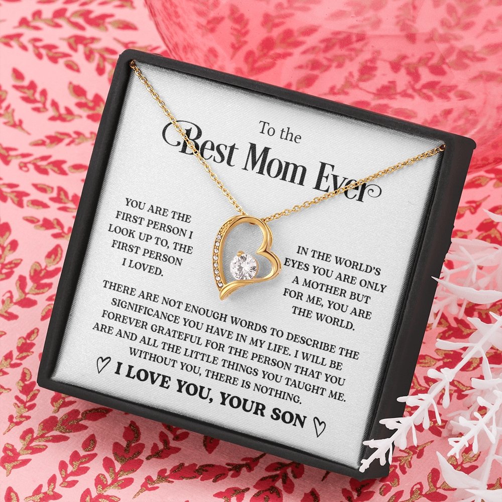 To The Best Mom Ever | You Are The first Person | Jewelry | C30025TG, C30025TR, lx-C30025, PB23-WOOD, PROD-2058869, PT-781, TNM-1, USER-43062 | TageUnlimited