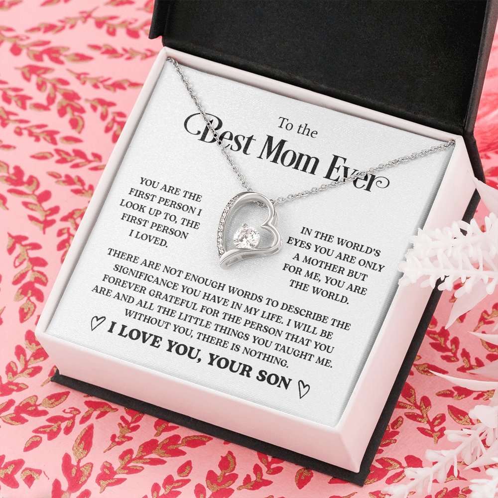 To The Best Mom Ever | You Are The first Person | Jewelry | C30025TG, C30025TR, lx-C30025, PB23-WOOD, PROD-2058869, PT-781, TNM-1, USER-43062 | TageUnlimited