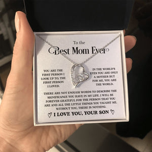 To The Best Mom Ever | You Are The first Person | Jewelry | C30025TG, C30025TR, lx-C30025, PB23-WOOD, PROD-2058869, PT-781, TNM-1, USER-43062 | TageUnlimited