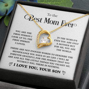 To The Best Mom Ever | You Are The first Person | Jewelry | C30025TG, C30025TR, lx-C30025, PB23-WOOD, PROD-2058869, PT-781, TNM-1, USER-43062 | TageUnlimited