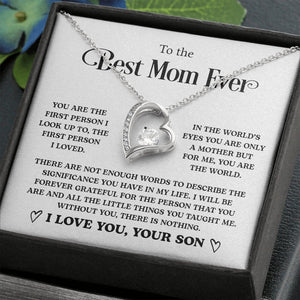 To The Best Mom Ever | You Are The first Person | Jewelry | C30025TG, C30025TR, lx-C30025, PB23-WOOD, PROD-2058869, PT-781, TNM-1, USER-43062 | TageUnlimited