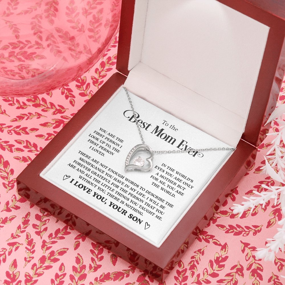 To The Best Mom Ever | You Are The first Person | Jewelry | C30025TG, C30025TR, lx-C30025, PB23-WOOD, PROD-2058869, PT-781, TNM-1, USER-43062 | TageUnlimited