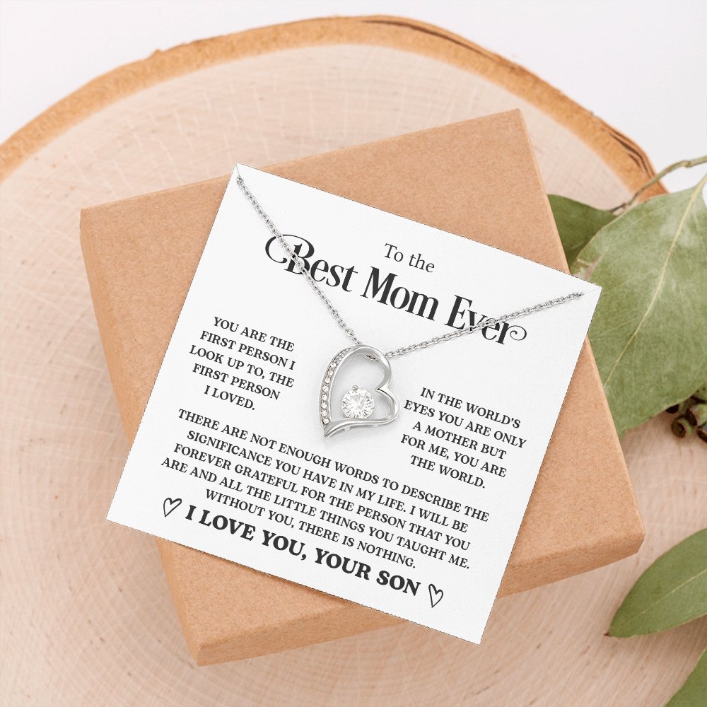 To The Best Mom Ever | You Are The first Person | Jewelry | C30025TG, C30025TR, lx-C30025, PB23-WOOD, PROD-2058869, PT-781, TNM-1, USER-43062 | TageUnlimited