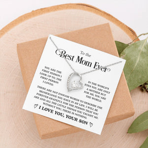 To The Best Mom Ever | You Are The first Person | Jewelry | C30025TG, C30025TR, lx-C30025, PB23-WOOD, PROD-2058869, PT-781, TNM-1, USER-43062 | TageUnlimited