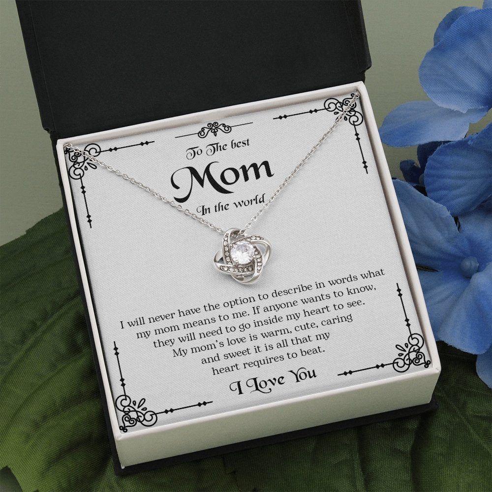 To The Best Mom In The World | I Love You | Jewelry | C30011TG, C30011TR, lx-C30011, PB23-WOOD, PROD-2083340, PT-922, TNM-1, USER-43062 | TageUnlimited
