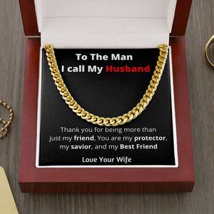 To the Man I call my Husband | Cuban Chain | Jewelry | C30184T, C30184TG, lx-C30184, PB23-WOOD, PROD-2169863, PT-1772, USER-43062 | TageUnlimited
