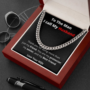To the Man I call my Husband | Cuban Chain | Jewelry | C30184T, C30184TG, lx-C30184, PB23-WOOD, PROD-2169863, PT-1772, USER-43062 | TageUnlimited