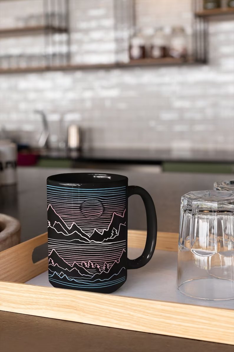 Transgender Pride Landscape Mug 15oz | gift | Tage-Active