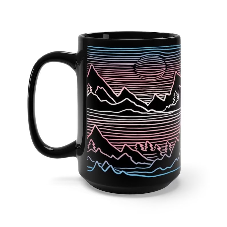 Transgender Pride Landscape Mug 15oz | gift | Tage-Active