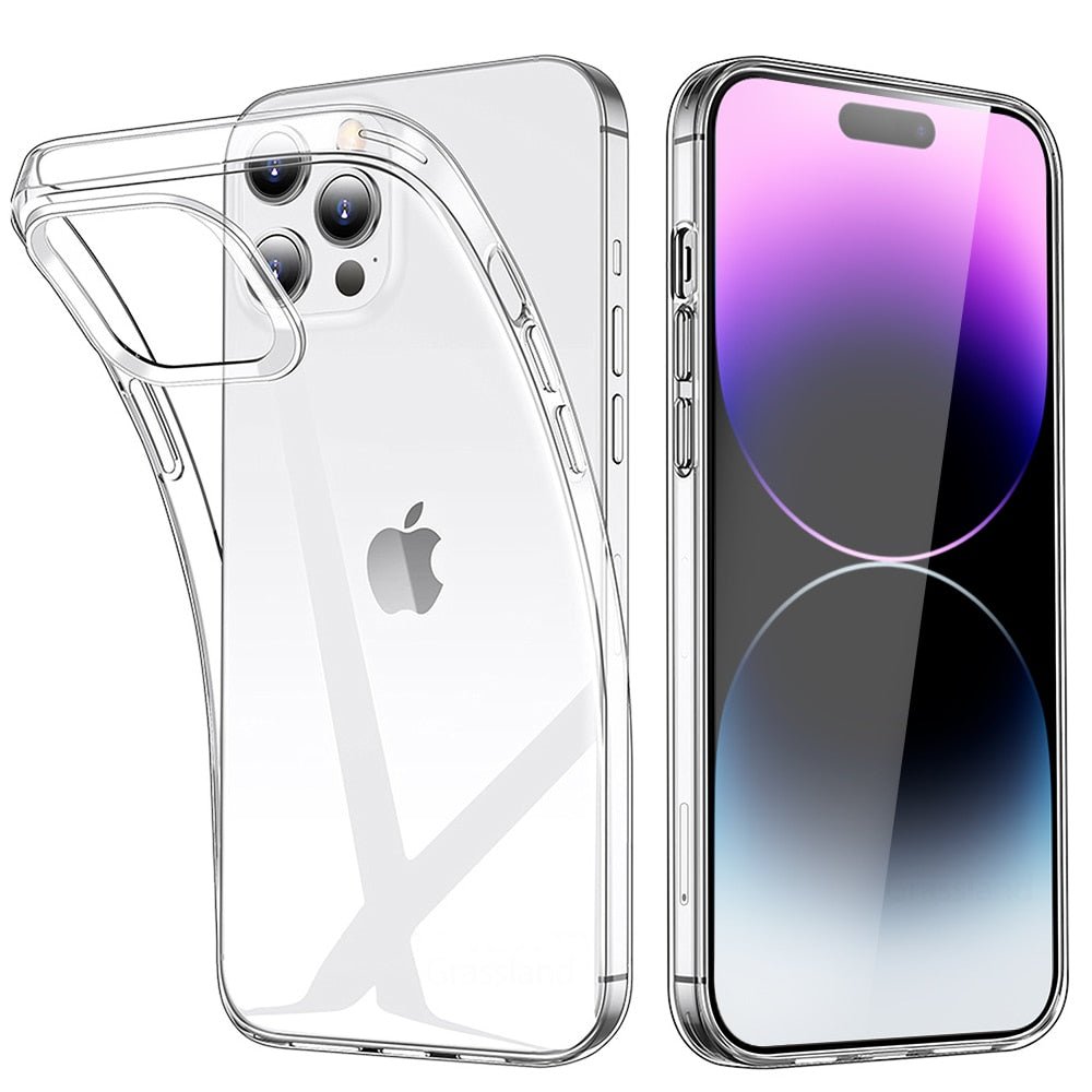 Transparent Phone Case For iPhone 11 12 13 14 Pro Max Soft TPU Silicone For iPhone X XS Max XR 8 7 6 Plus Back Cover Clear Case | 0 | TageUnlimited