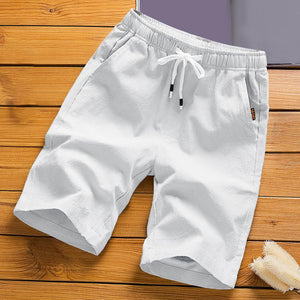 Trendy Men Shorts Summer Mid-Waist Thin Elastic Waist Knee Length Pants Short Pants Ice Silk | TageUnlimited