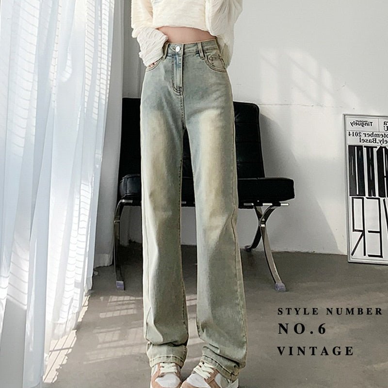 Vintage High Waist Jeans Woman Clothing Denim Streetwear Y2k Baggy Pants for Women Clothing Women&#39;s Jeans 90s Clothes Harajuku | 0 | TageUnlimited