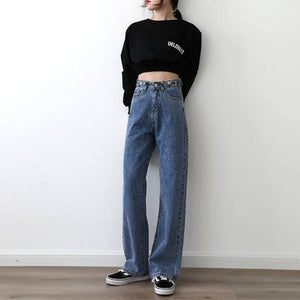 Vintage High Waist Jeans Woman Clothing Denim Streetwear Y2k Baggy Pants for Women Clothing Women&#39;s Jeans 90s Clothes Harajuku | 0 | TageUnlimited