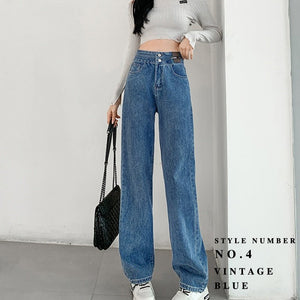 Vintage High Waist Jeans Woman Clothing Denim Streetwear Y2k Baggy Pants for Women Clothing Women&#39;s Jeans 90s Clothes Harajuku | 0 | TageUnlimited