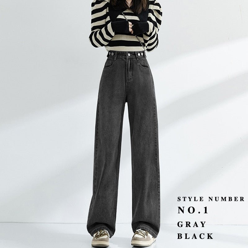 Vintage High Waist Jeans Woman Clothing Denim Streetwear Y2k Baggy Pants for Women Clothing Women&#39;s Jeans 90s Clothes Harajuku | 0 | TageUnlimited