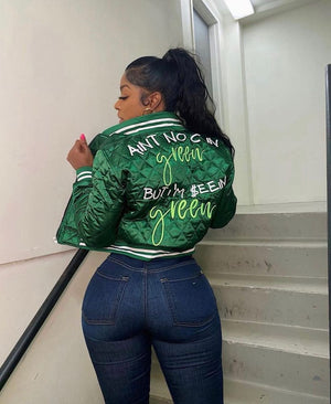 Vintage Women Varsity Jackets Letter Embroidery Bubble Puffer Warm Cropped Baseball Coat  Fall Winter Streetwear Bomber Y2K | 0 | TageUnlimited