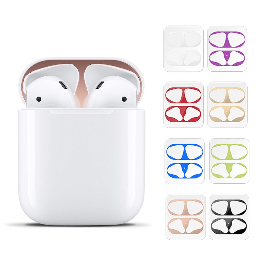 Vococal Plating Metal Protective Dustproof Stickers Guards for Apple Airpods 1st 2nd Generation Air pods Wired Charging Case | 0 | TageUnlimited