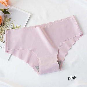 WarmSteps Women Panties Sexy Ruffles Woman Lingerie Ice Silk Semaless Underwear Fitness Sports Yoga Underpants Female Tanga XL | TageUnlimited