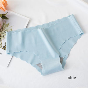WarmSteps Women&#39;s Panties Sexy Ruffles Woman Lingerie Ice Silk Semaless Underwear Fitness Sports Yoga Underpants Female Tanga XL | TageUnlimited