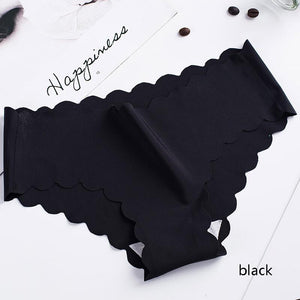 WarmSteps Women Panties Sexy Ruffles Woman Lingerie Ice Silk Semaless Underwear Fitness Sports Yoga Underpants Female Tanga XL | TageUnlimited