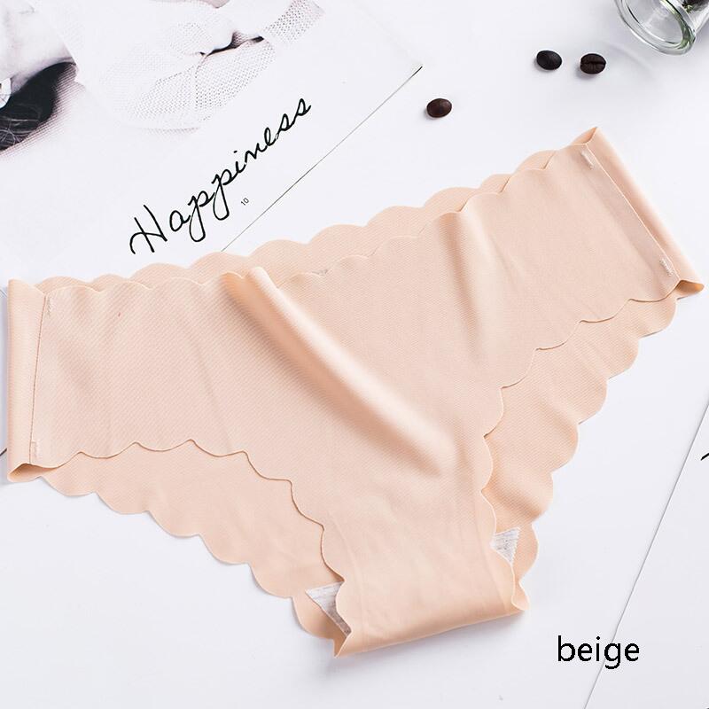 WarmSteps Women Panties Sexy Ruffles Woman Lingerie Ice Silk Semaless Underwear Fitness Sports Yoga Underpants Female Tanga XL | TageUnlimited