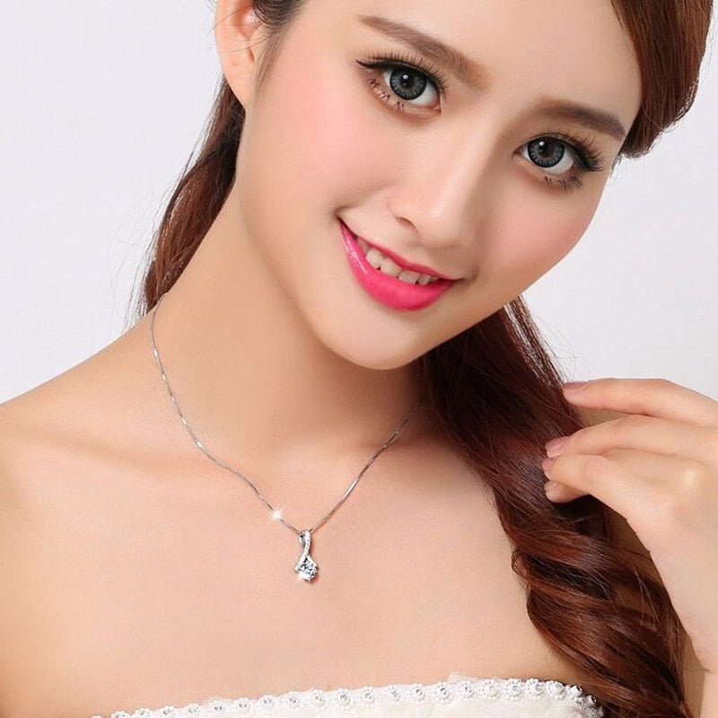 Wife Necklace Husband Fashion Crystal Necklace Femal Soulmate Pendant Necklaces Girl Jewelry Christmas Birthday Gifts | 0 | Tage-Active