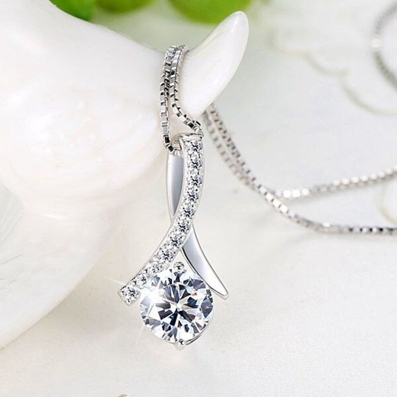 Wife Necklace Husband Fashion Crystal Necklace Femal Soulmate Pendant Necklaces Girl Jewelry Christmas Birthday Gifts | 0 | Tage-Active