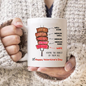 Wife You're The Rarest Of Them All - Happy Valentine's Day Mug. | Drinkware | coffee cup, Coffee mug, coffee mug quote, Drinkware, funny af, funny coffee mug, funny mugs, gag gifts, GIft for her, Gift for him, Gift for wife, happy valentine's day mug, Housewares, i fucking love you, i fucking love you mug, i love fucking you, i love fucking you mug, Mugs, perfect gift mug, valentines day mug, You're the rarest of them all | TageUnlimited
