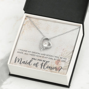 Will You Be My Maid Of Honor (Forever Love Necklace) | Jewelry | TageUnlimited