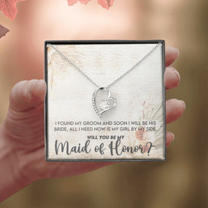 Will You Be My Maid Of Honor (Forever Love Necklace) | Jewelry | TageUnlimited