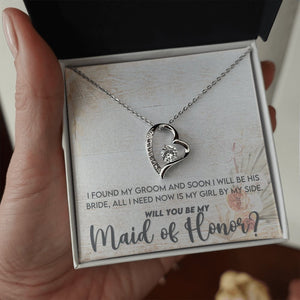 Will You Be My Maid Of Honor (Forever Love Necklace) | Jewelry | TageUnlimited