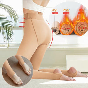 Winter Women Leggings Fleece Warm Tights Sexy Slim Translucent Pantyhose High Waist Thick Wool Sock Panty Women Thermal Leggings | 0 | TageUnlimited