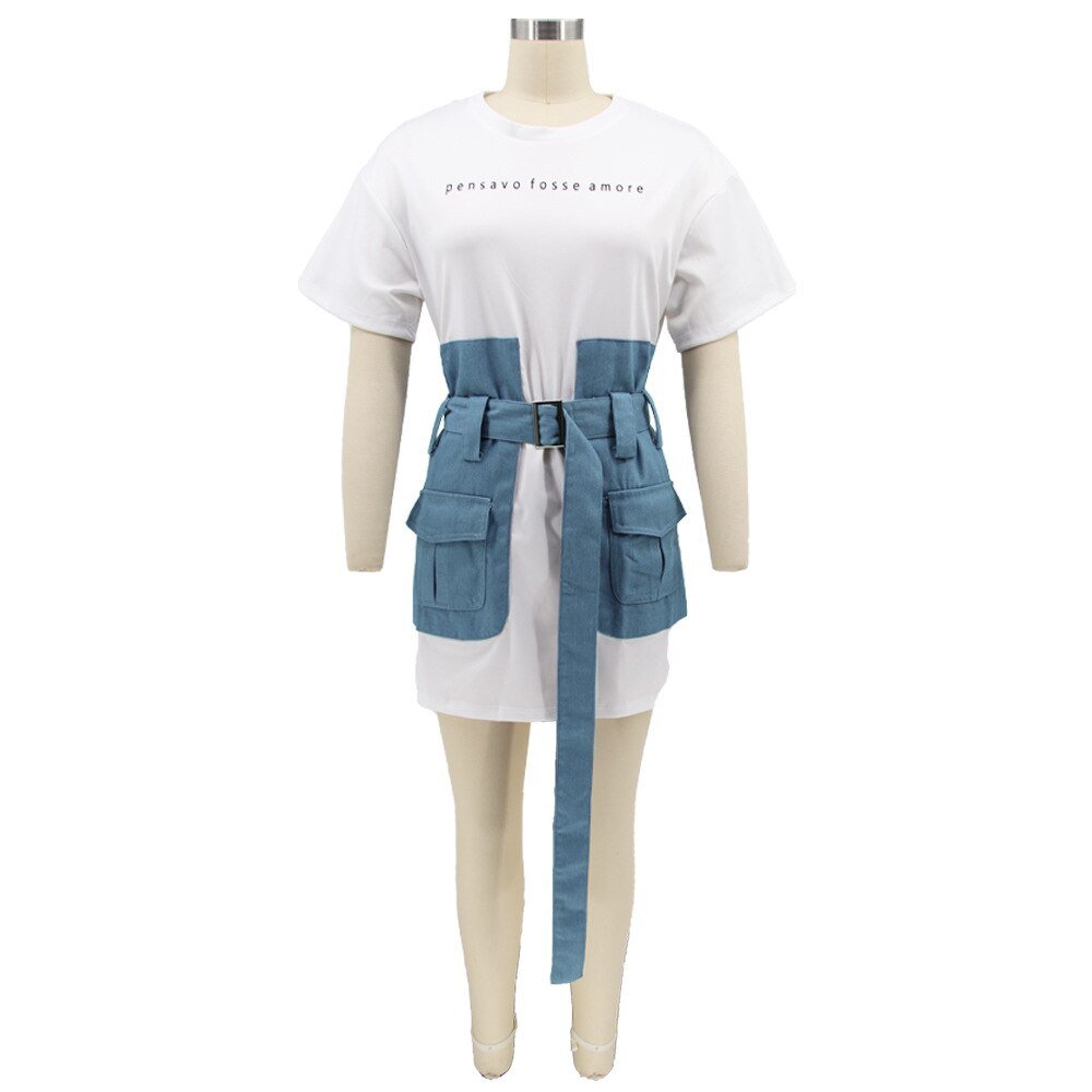 Women Full Sleeve Jean Patchwork Short Dresses Female Autumn Casual Bodycon Denim Sweatshirt  New Fashion Streetwear | 0 | TageUnlimited